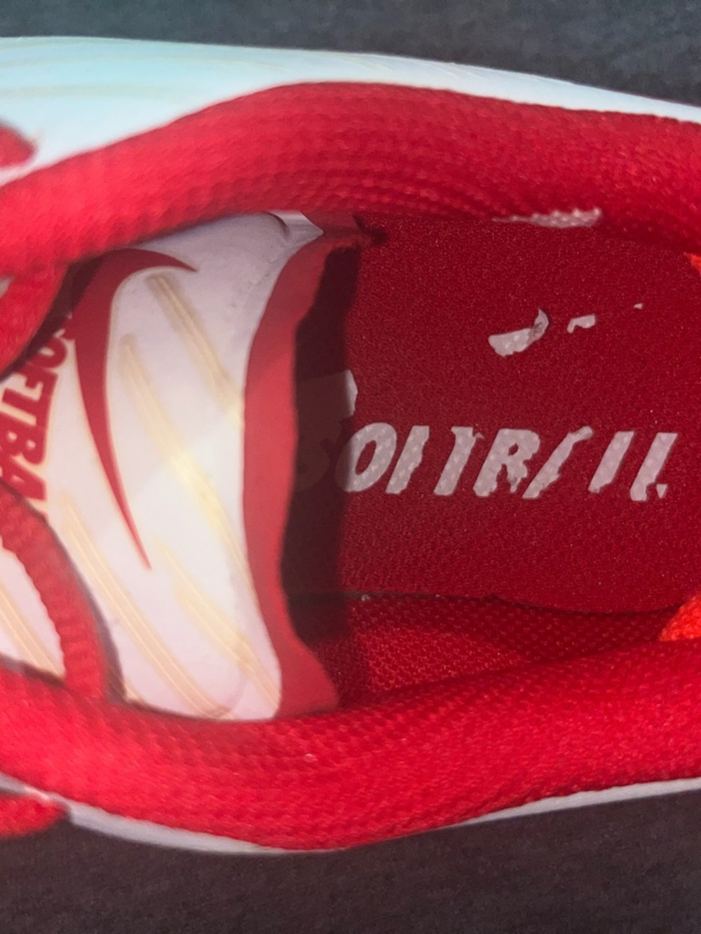 Nike White and Red Training Sneakers - Picture 8 of 10